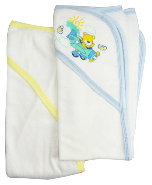 Infant Hooded Bath Towels Pack of 2 — Soft Newborn Baby Bath Essentials