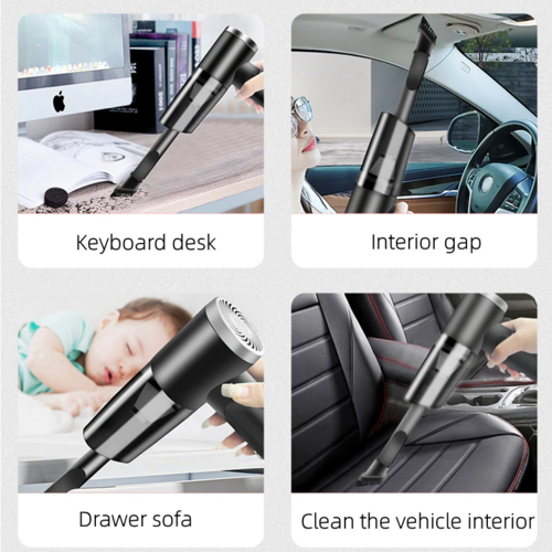Cordless Handheld Car Vacuum Cleaner — 120W Portable Mini Vacuum for Auto & Home