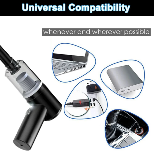 Cordless Handheld Car Vacuum Cleaner — 120W Portable Mini Vacuum for Auto & Home