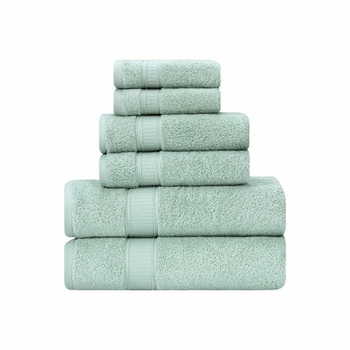 Luxury Turkish Cotton Bath Towel Set of 6 — Soft Absorbent Hotel-Grade Towels