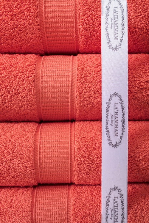 Luxury Turkish Cotton Bath Towel Set of 6 — Soft Absorbent Hotel-Grade Towels