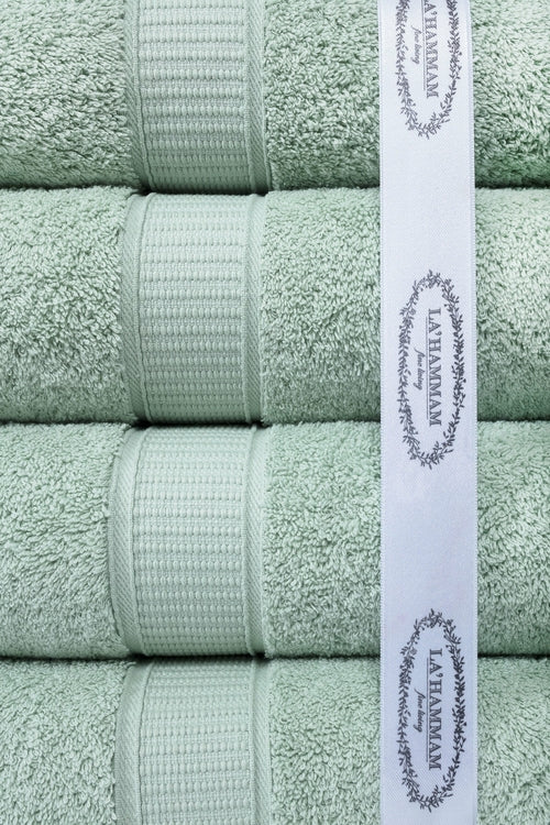 Luxury Turkish Cotton Bath Towel Set of 6 — Soft Absorbent Hotel-Grade Towels