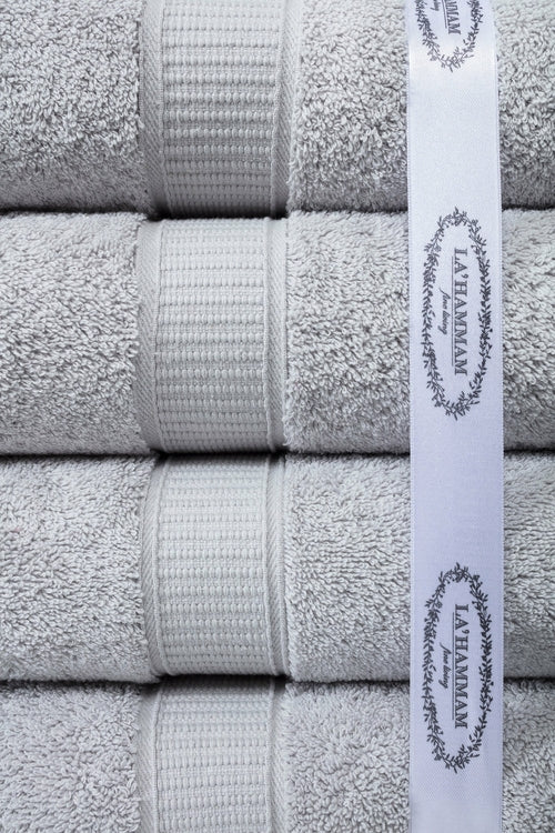 Luxury Turkish Cotton Bath Towel Set of 6 — Soft Absorbent Hotel-Grade Towels
